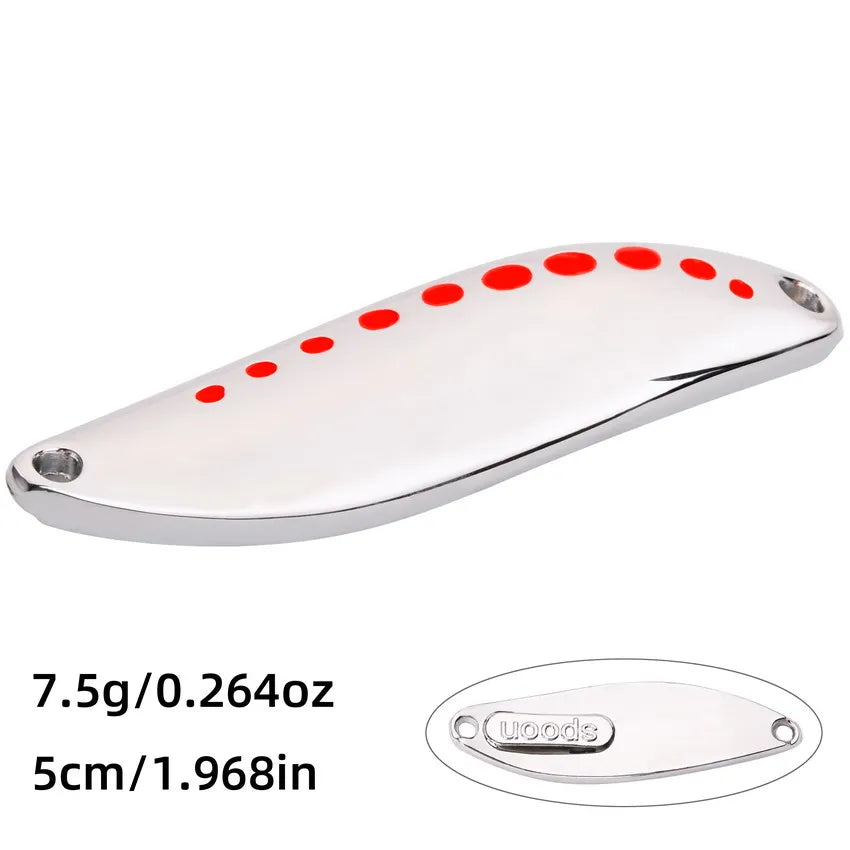 Metal Vib Leech Spinners Spoon Lures 2.5g 5g 7.5g 10g 15g 20g 25g 30g Artificial Bait Lure Fishing Tackle for Bass Pike Perch