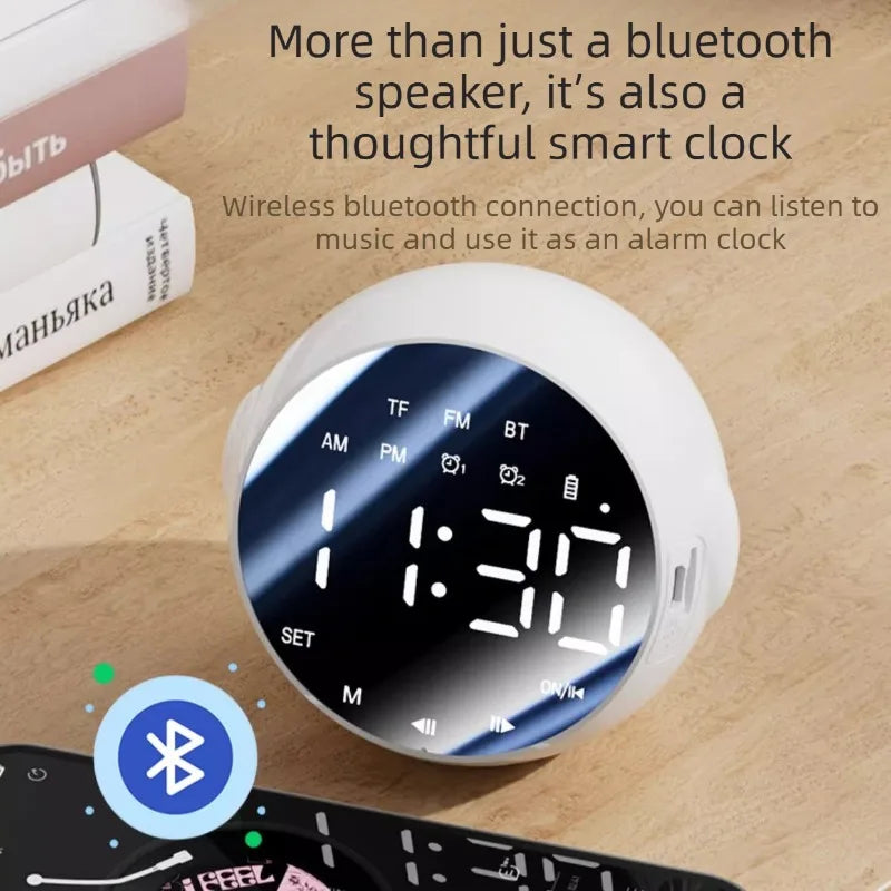 Timed alarm clock Bluetooth audio and voice broadcast Large LED touch display Magnetic countdown timer