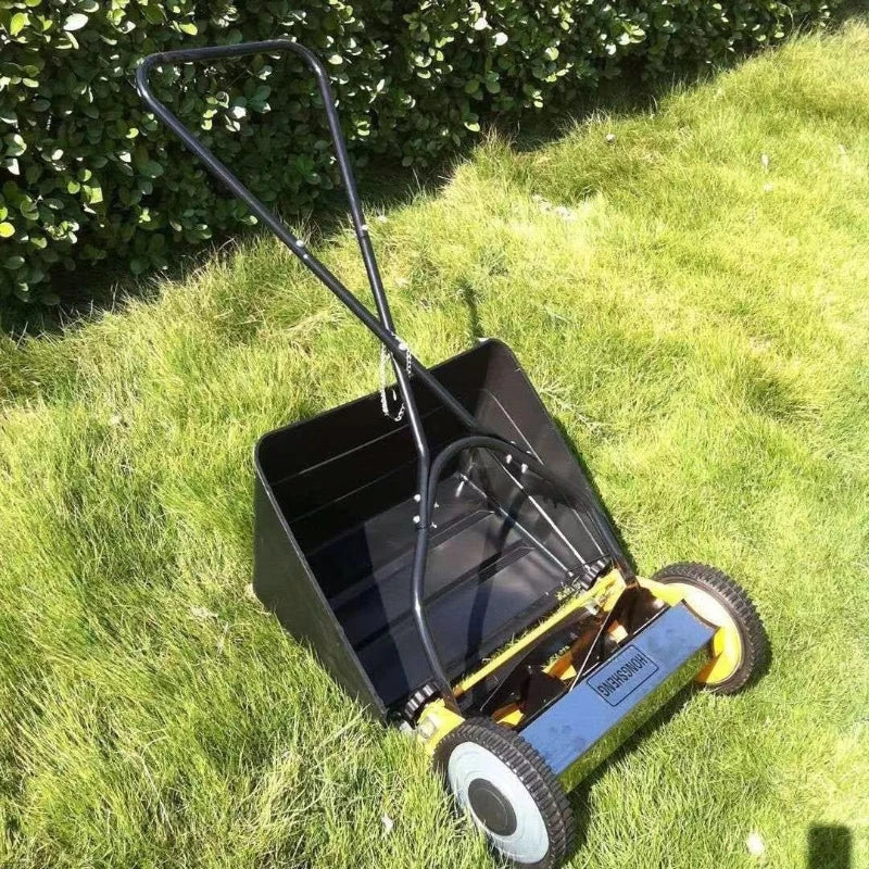 Lawn Mower Lawn Mower Hand Pushed Non Powered Household Lawn Mower Trimming Small Garden Manganese Steel Lawn Mower