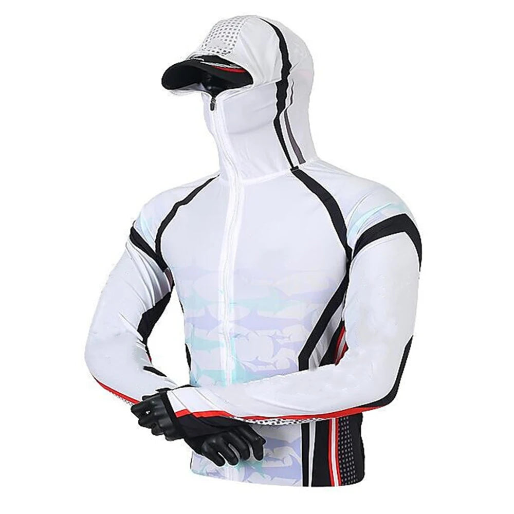 fishing clothes Quick Drying Sun Protection Fishing Shirts  2 Anti-UV Lightweight Fishing Jerseys  Hoodies For Men