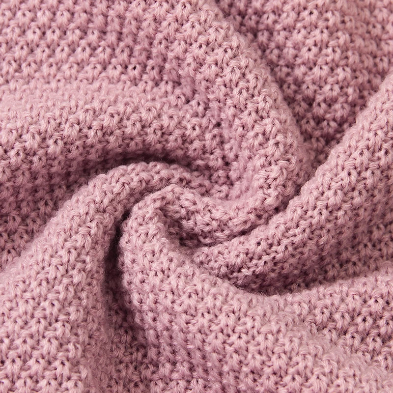 Baby Blankets Knitted Infant Boy Bedding Girl Quilt 100*80CM Plaid Newborn Stroller Swaddling Wrap Fashion Hollow Out Super Soft