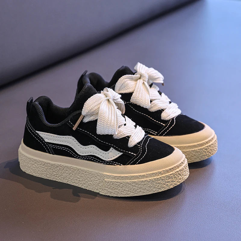 Kids Sneakers Fashion Round Toe Comfortable Fashion Non-slip Sports Shoes for Toddlers Children Soft Soled Casual Versatile Shoe