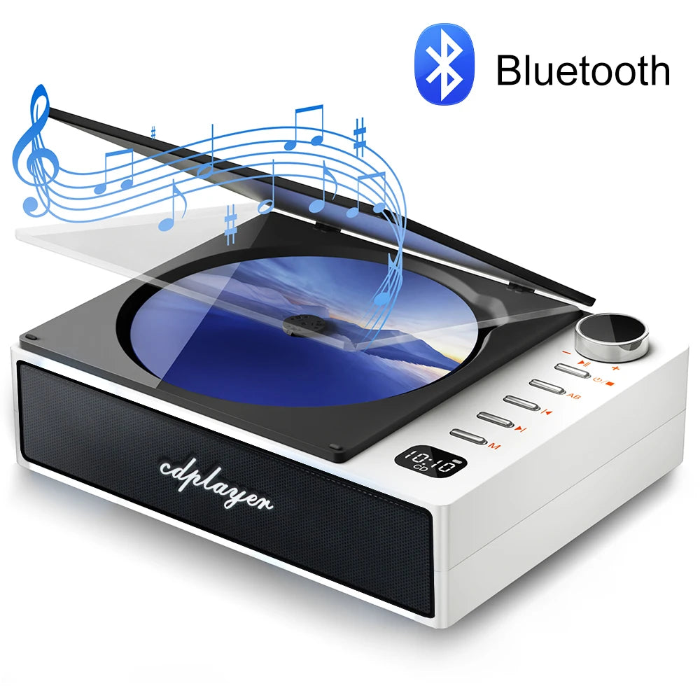 Car CD Players Bluetooth 5.1 CD/CD-R/CD-RW/MP3/WMA Player Portable Amplifier Universal Classic 3.5mm AUX/USB/OPTICAL Support