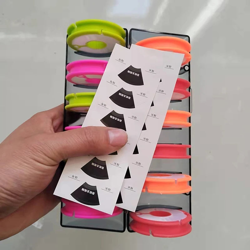 High-Quality Fishing Tackle Supplies: Portable Box, 4-16 Axis Silicone Coil, Rainbow Fishing Line Rolling Board