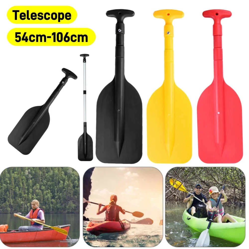 Inflatable Boat Paddle Raft Shaft Retractable Paddle Oar Portable Telescope Rafting Boating with Handle Accessory