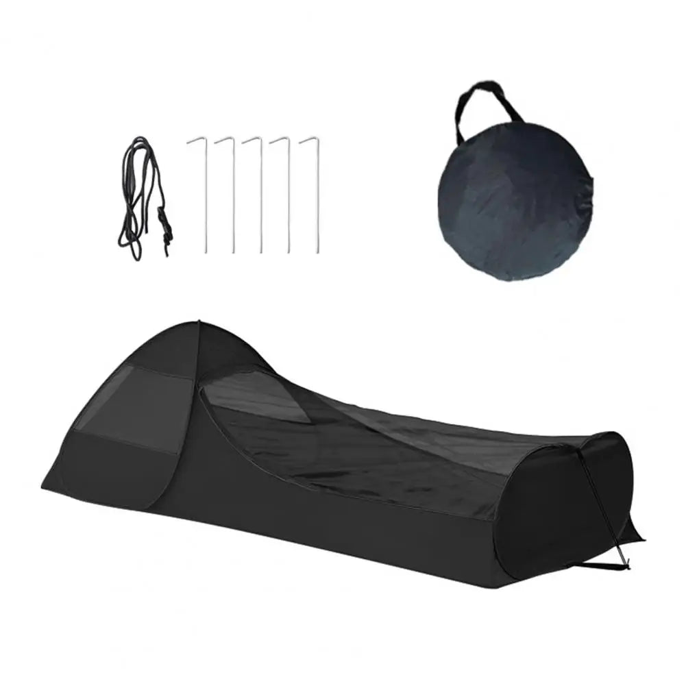 Lightweight Camping Tent Portable Lightweight Pop-up Tent with Phone Holder Breathable Net for Outdoor Camping Hiking Single
