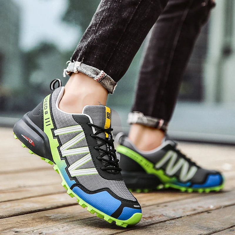 Men Hiking Shoes Waterproof Women Outdoor Trainers Lace-up Climbing Trekking Sneakers Mountain Walking Hunting Tactical Boots