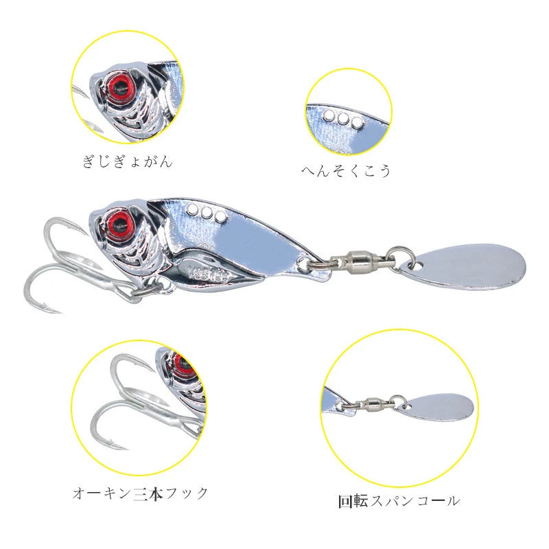 Spinner Fishing Lures Wobblers Sequin Spoon Crankbaits Artifical Easy Shiner VIB Baits for Fly Fishing Trout Pesca