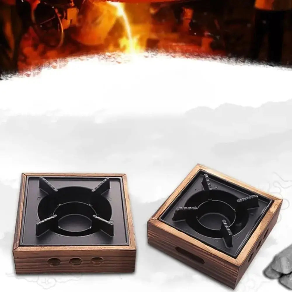 Commercial Wooden Cooking Grills Stove Square Portable Solid Stoves Multi-functional BBQ Cooking Furnace Outdoor