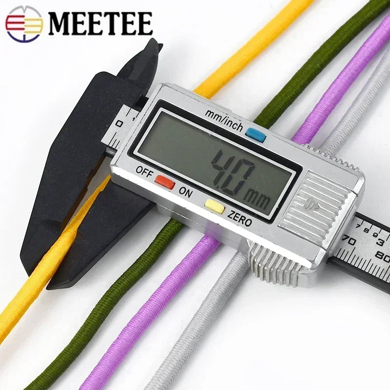 5/10Meters 4mm Elastic Bands for Hairband Sewing Stretch Rubber Tapes Rope Belt Spring String Cords DIY Clothes Accessories