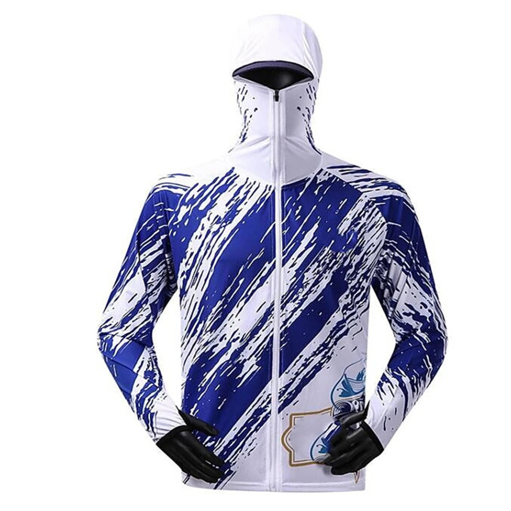 fishing clothes Quick Drying Sun Protection Fishing Shirts  2 Anti-UV Lightweight Fishing Jerseys  Hoodies For Men