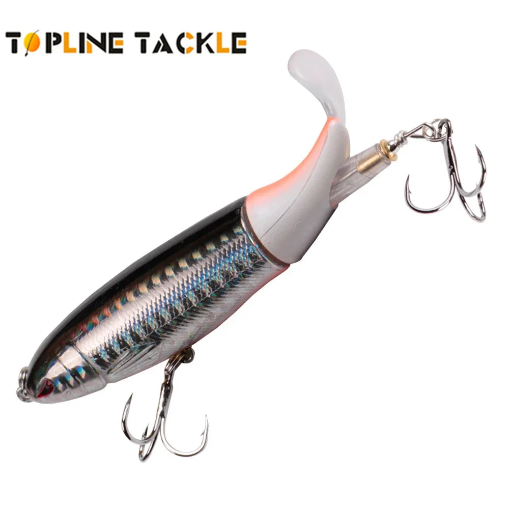 Topline Tackle Whopper Plopper Topwater Fishing Lure 13g15g36g Floating Lure Trolling Crankbait Pike Hard Baits Artificial Baits