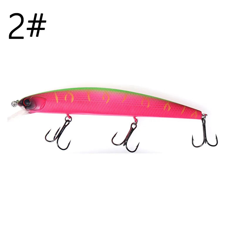 Fising Bait 13cm 20g  Sinking Minnow Lure 3 hooks Bass Long Cast Hard Bait Depth 0.5-2m