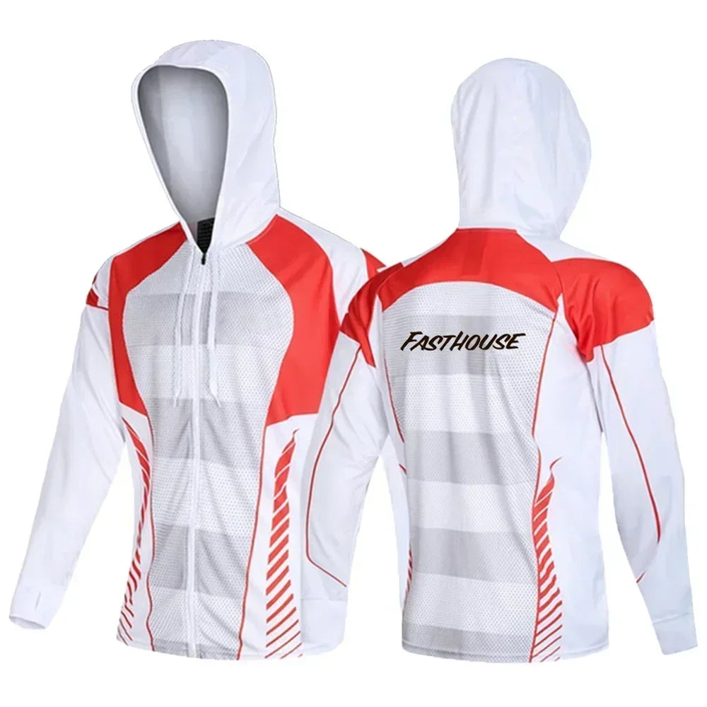 Fishing Clothing Hooded Summer Sun Protection Long Sleeve Fishing Jerseys Breathable Professional Men Fishing Shirt