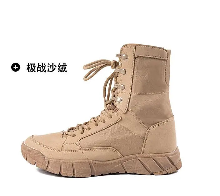Men Tactical Boots Breathable Mesh Hiking Desert Boot Climbing Hiking Shoes Ankle Hunting Boots for Men
