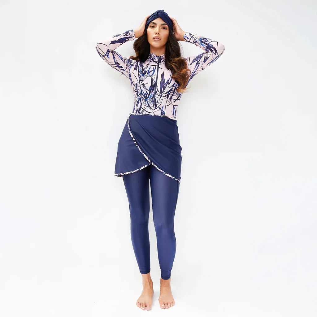 Muslim Modest Swimwear Hijab Burkini Swimsuit Women Islamic Cover Ups Long Sleeve Swimming Suit Hijabs For Woman Swim Bathing