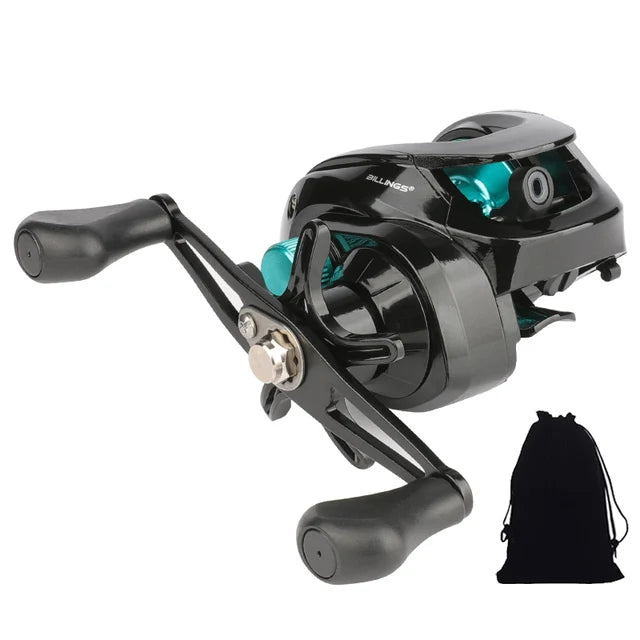 Baitcasting Reel 6.3:1 8KG Max Drag Fishing Reel For Bass in ocean environment casting reel spinning reel fishing accessories