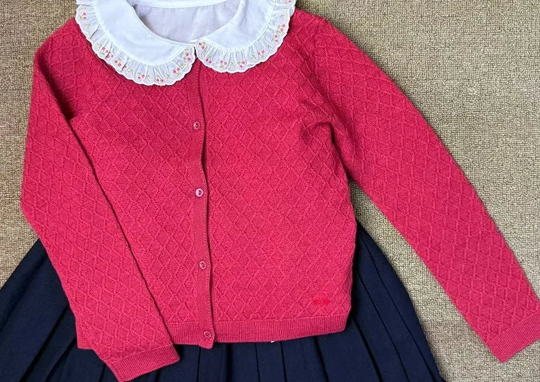 Children's Clothing In Stock Kids Girls Long Sleeve Princess  2025 Autumn Sweatshirts Knitted Sweaters Cardigan Fashion Blouse