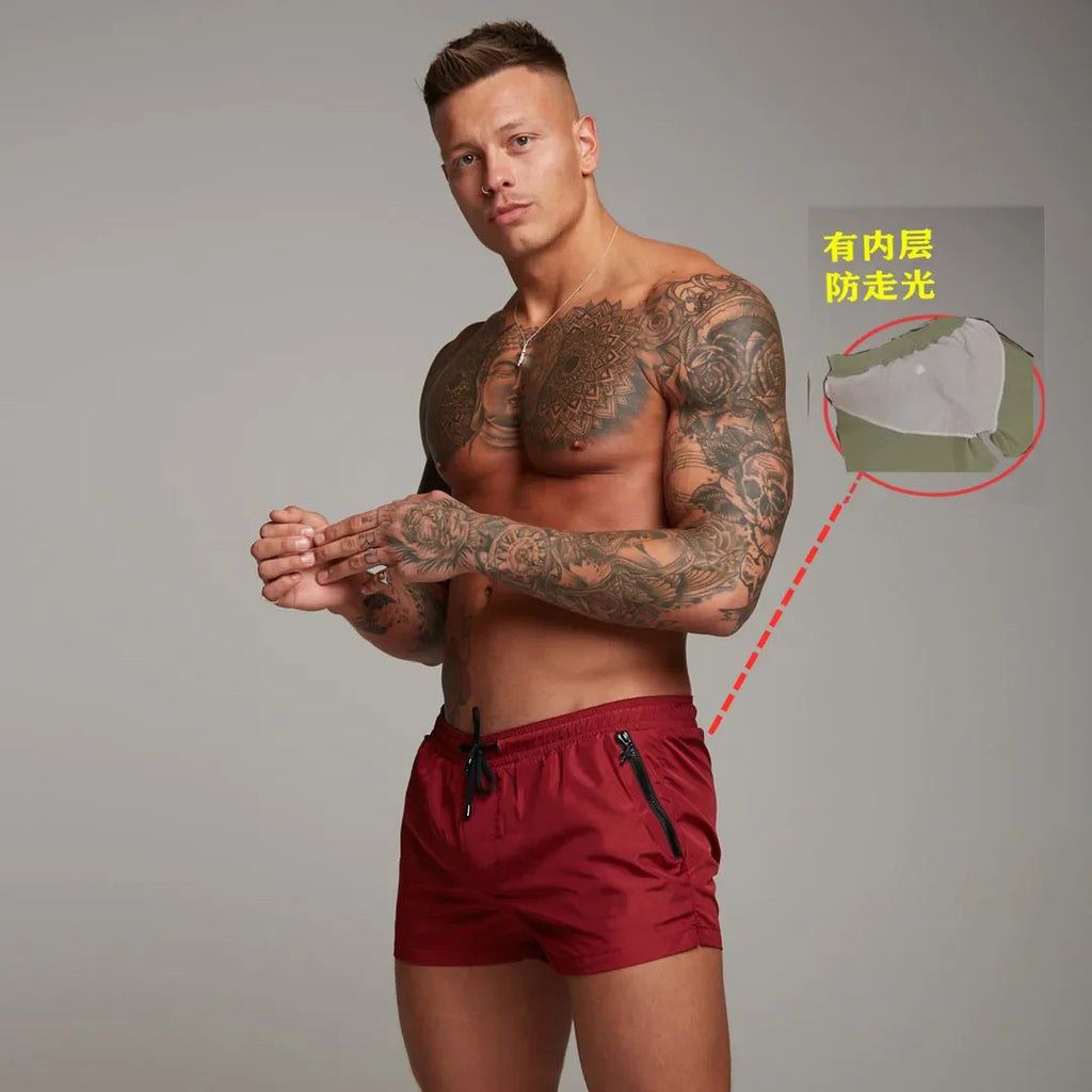 2022 New Mens Swimsuit Sexy Swimwear Men Swimming Shorts Men Briefs Beach Shorts Sports Suits Surf Board Shorts Men Swim Trunks