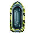 4-Person Foldable Inflatable Boat With Air Pump Paddle Thickened PVC Aluminium Material Sports Rescue Purposes Lake Exploration