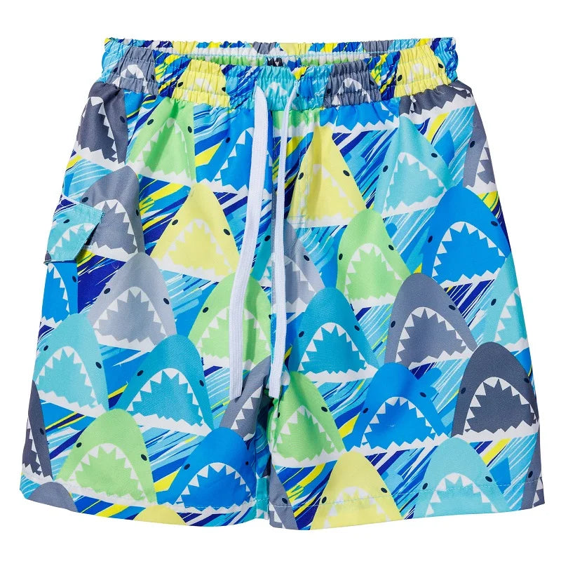 Hawaii Kids Swim Shorts Cute Swimsuit Swimming Trunks Quick Dry Summer Swimwear Boys Beach Shorts Surf Board Male Clothing Pant