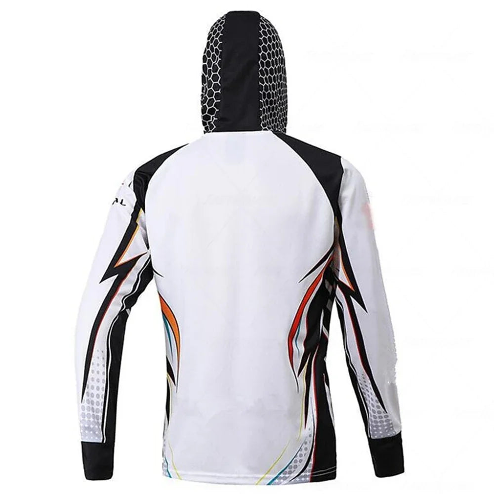 fishing clothes Quick Drying Sun Protection Fishing Shirts  2 Anti-UV Lightweight Fishing Jerseys  Hoodies For Men