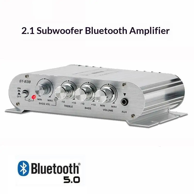 ST-838 Home Theater Amplifiers HiFi 2.1 Channel Power Amplifier Stereo Bass Sound Car Home Amp Media Player Amplifier