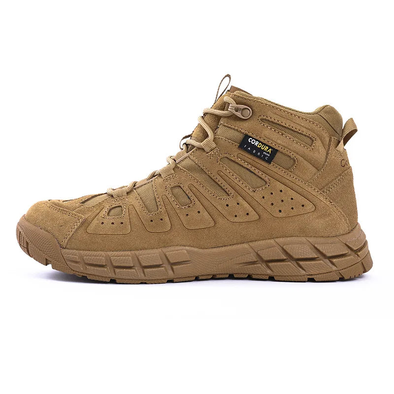 Hiking shoes Men waterproof hunting Boots Cow Leather Tactical Desert Combat Ankle Male working mountian trekking Sneakers