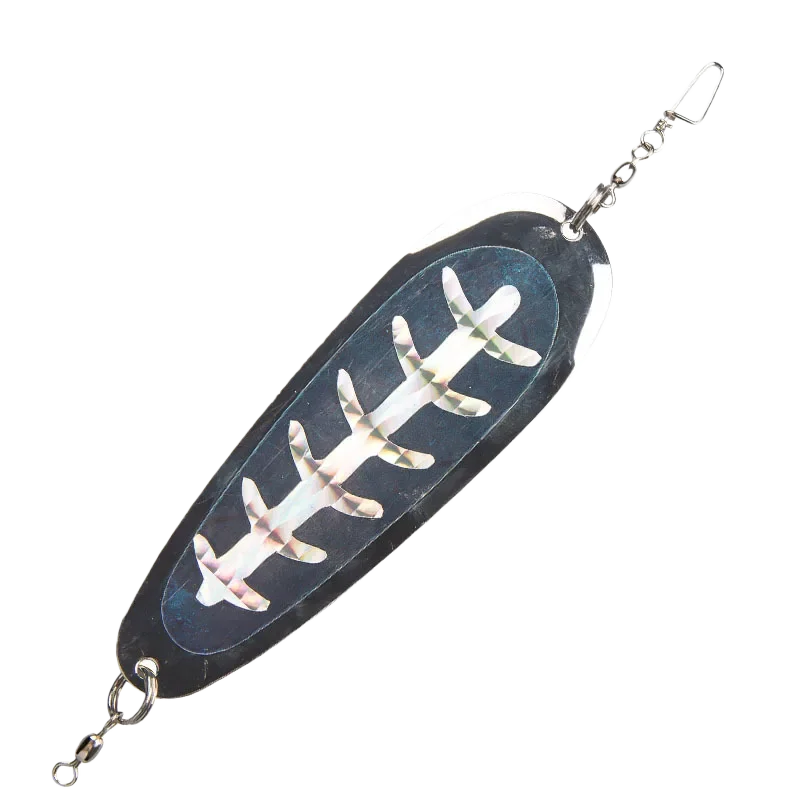 Trolling Fishing 4.5in112mm20g Diving Board Salmon Fishing Tackle Flasher Bait Lure Flasher Swim Bait Wobble Rotating Metal Tool