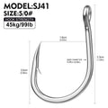 PROBEROS 10 Pieces Of High Carbon Steel Barbed Fish Hooks Are Suitable for Sea Fishing Night Fishing Universal Fishing Hooks