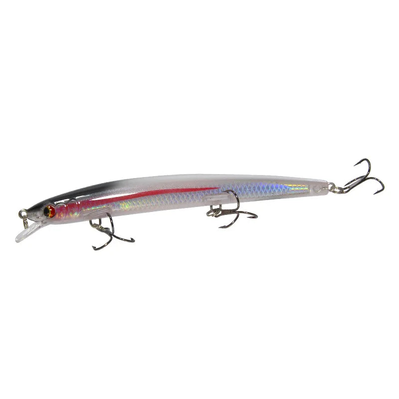 Factory Wholesale Bionic Fishing Lure Minnow 13.5cm 15g Topwater Floating 3D Eyes Hard Baits Wobbler Sea Bass Accessory