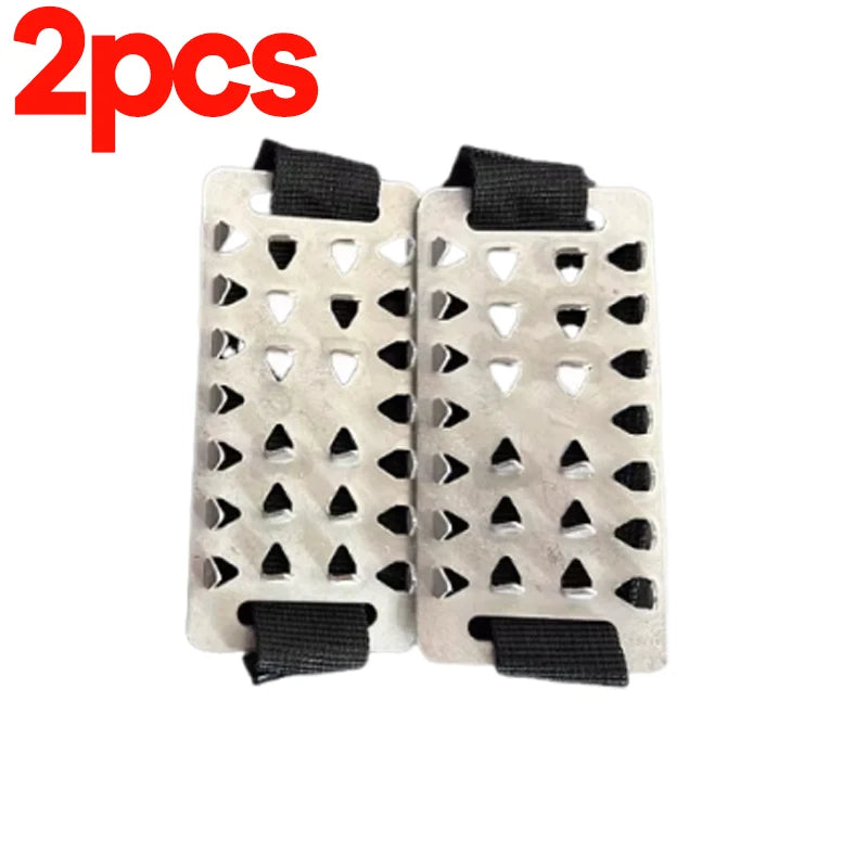 Mens Womens Mountaineering Boots and Shoes Non-slip Hiking Hiking Accessories Stainless Steel Non-slip Ice Claws Snowshoe Spikes