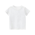 1-7 Years Kid Baby Clothing Boys Girls T-shirt Summer Solid Color Short Sleeve Round Neck Tops Kids Clothing