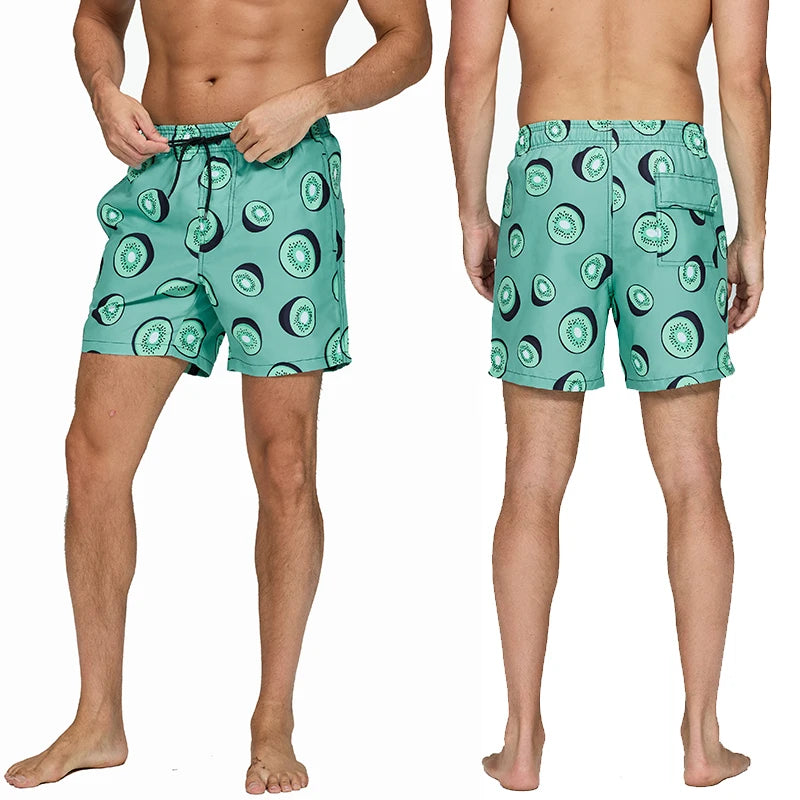 DATIFER 2026 Summer Men's Sports Short Beachwear Shorts Para Hombre Surfing Swimming Trunks Bathing Fitness Swimsuits