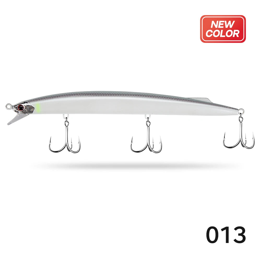 D1 Sea Fishing Minnow Lure 190mm 36g Trolling Sinking Depth 0.6-0.9m Long Jerkbait Saltwater Wobblers For Seabass Tuna Barracuda