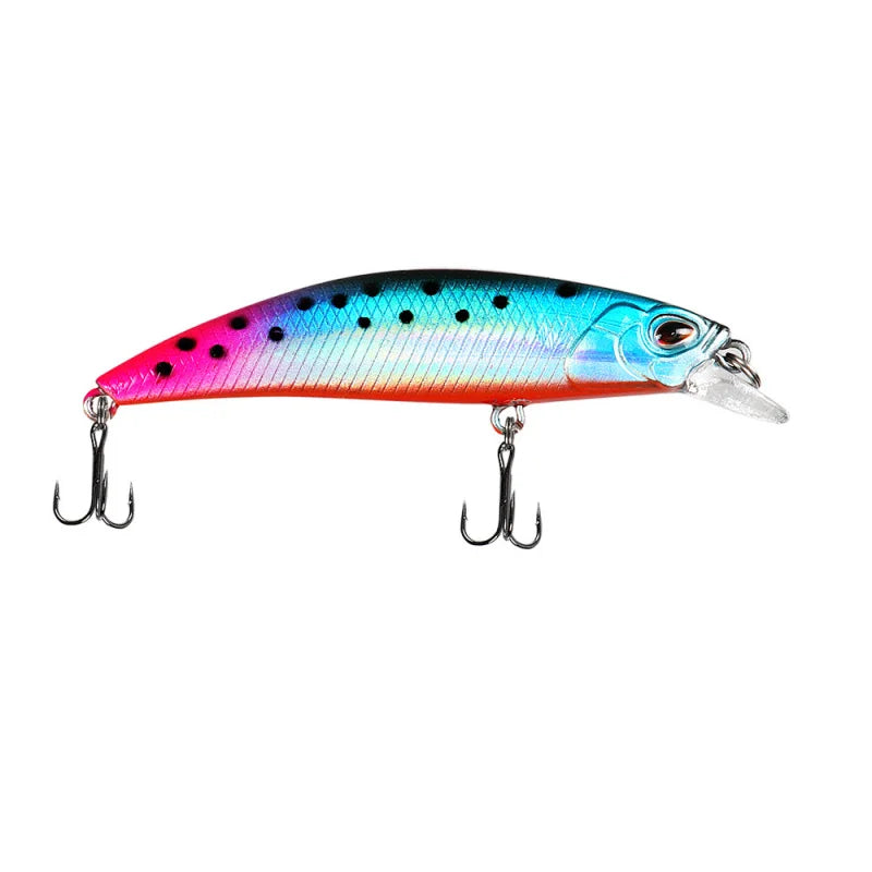 12PCS Minnow Lure Set 6.5cm/6.5g Long-Distance Submersible Lures for Sea And Freshwater Fishing Ideal for Mandarin Fish Catching