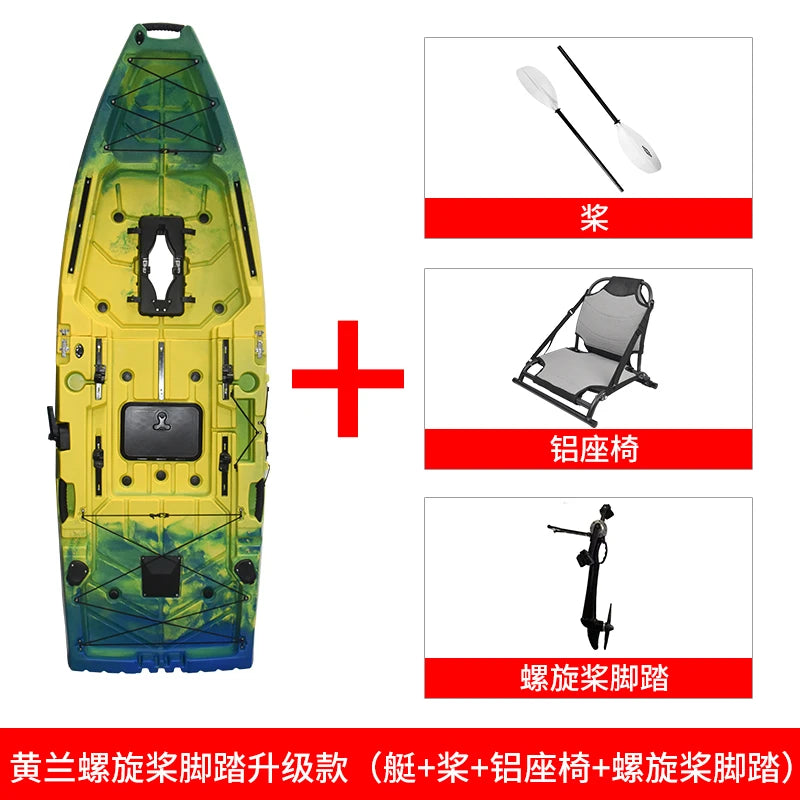 kayak pedal canoe single double boat fishing boat assault boat