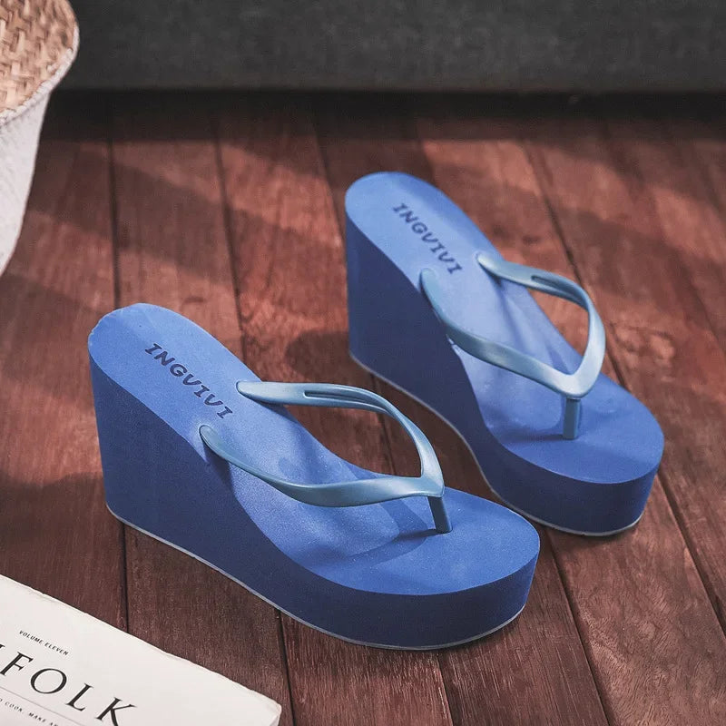 Womens Shoes Comfort Summer Women Wedge Platform Slippers Outdoor Sports Beach Flip Flops Opened Toe Casual Shoes