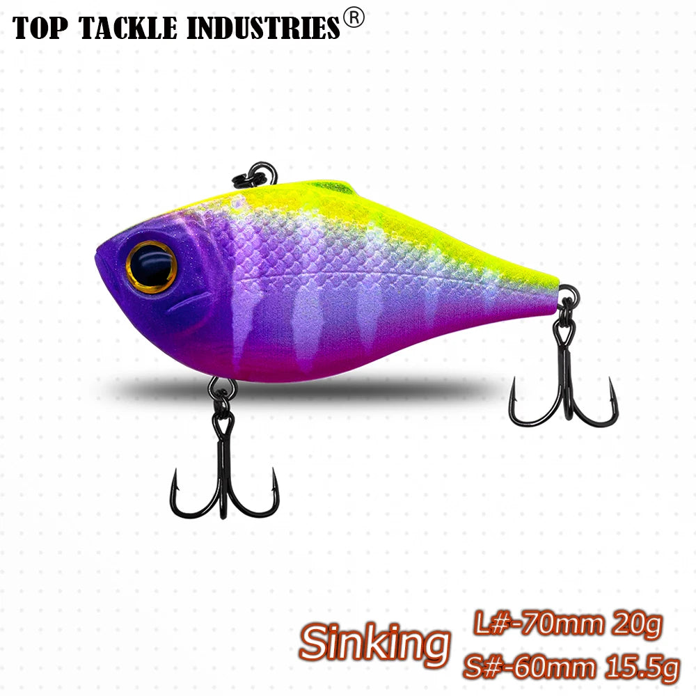 Outdoors Spring and Summer Season New Colors 1Pcs  ABS Plastics VIB Vibration Bait Fishing Lures 14.5g 6cm /20g 7cm Hard  Tackle