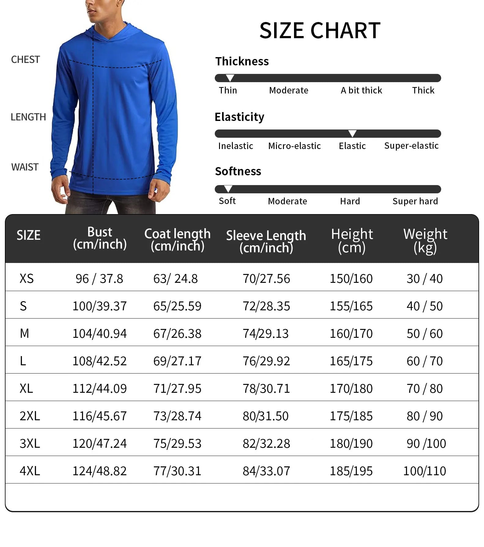 Fishing Camouflage Hoodie Men Clothes,Summer Breathable Long Sleeve Fishing Hooded Shirt/UPF 50+Sun Protection Fishing Shirt 4XL
