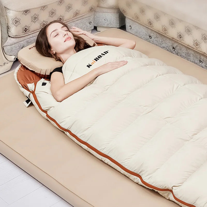 Lohascamping Down Sleeping bag Adult Machine washable Ultralight 3 Season Sleeping Bags for home Traveling Camping sleeping bag