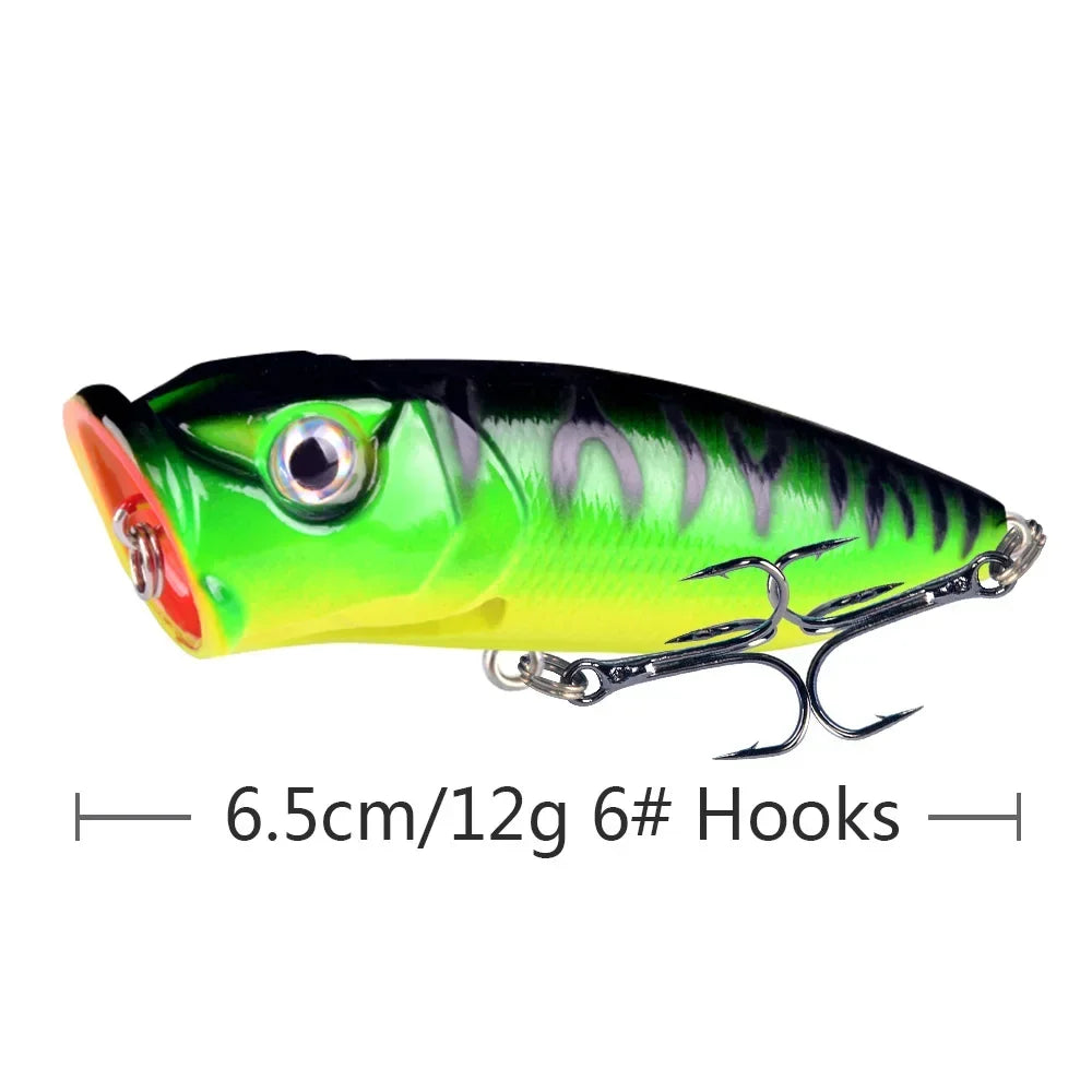 6.5cm 10g Lure Bait Floating Water Bead Wave Climbing Bionic Vibrating Swing Temptation Top Water Temptation Bass Predatory Bait
