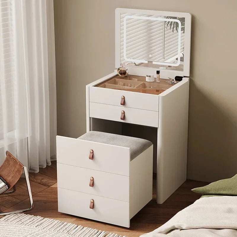Luxury Dressing table Makeup vanity makeup desk vanity desk with light mirror with seat nightstands Room Furniture