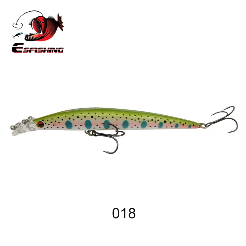 ESFISHING Fishing Lures Floating Minnow Sharp Shovel 120mm10g Dive 0.2-07m Leurre Soupl Baits Two Depth for Choosing Top Water