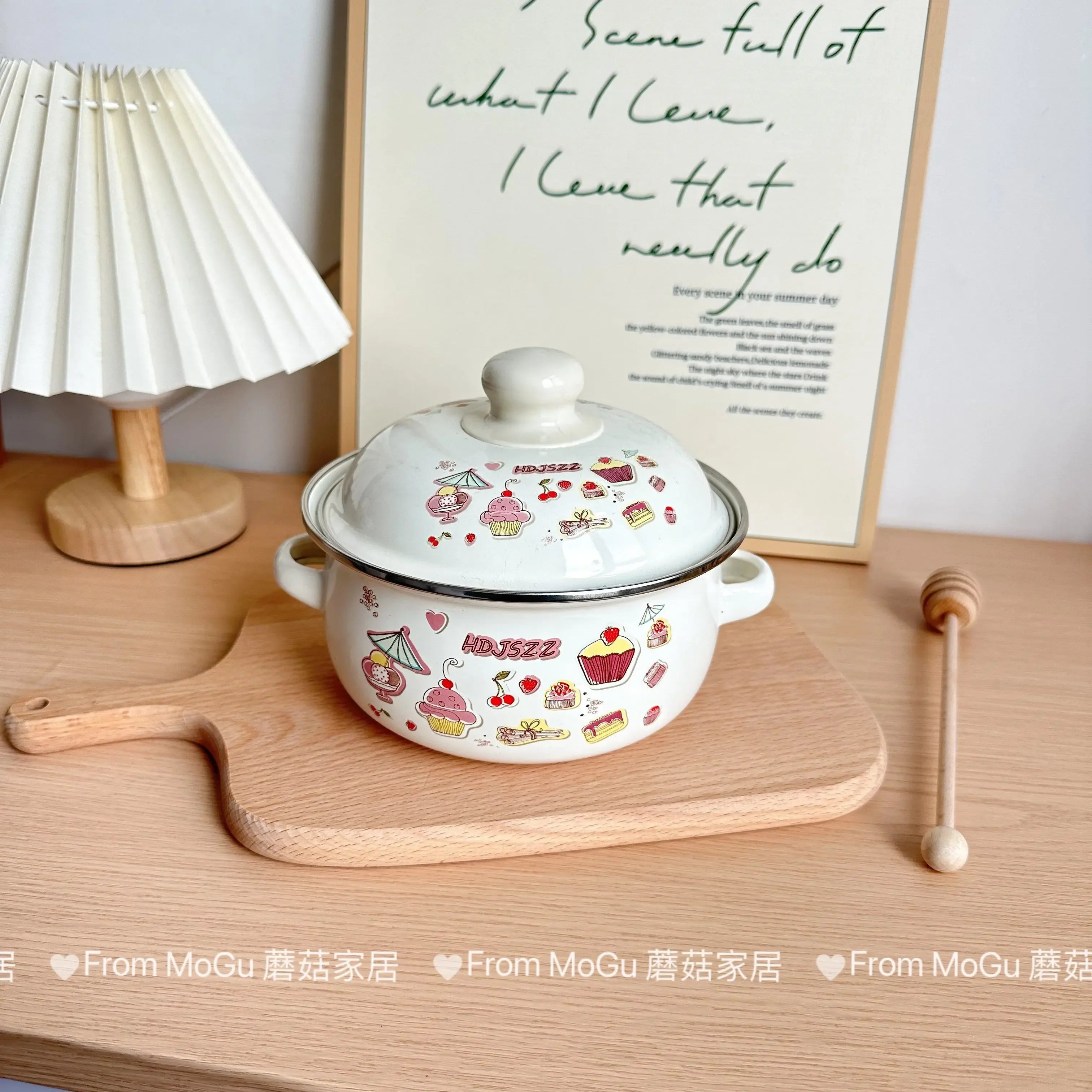 Enameled Pots and Pans Baby Complementary Food Bowl Cooking Pasta Pot Fruit Salad Bowl Induction Cooker Gas Universal Hot Pots A