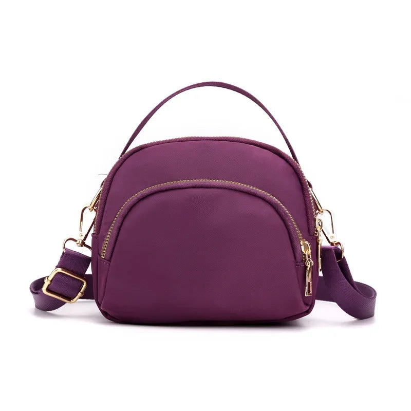 Women Handbag and Purse 2025 New Designer 3 Layers Large Capacity Shoulder Bags Lady Crossbody Bag Sweet Red Black Bolso Mujer