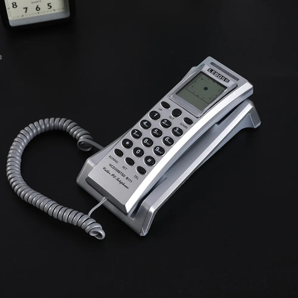 NEW Wall Mounted Wired Telephone Desktop Landline Corded Phone Handset Compact House Phones Hotel Home Office
