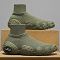 Outdoor Men Short Boots Designer Soft Casual Sneakers Breathbale Mens Socks Shoes Slip-On Flat Lightweight Walking Sport Shoes