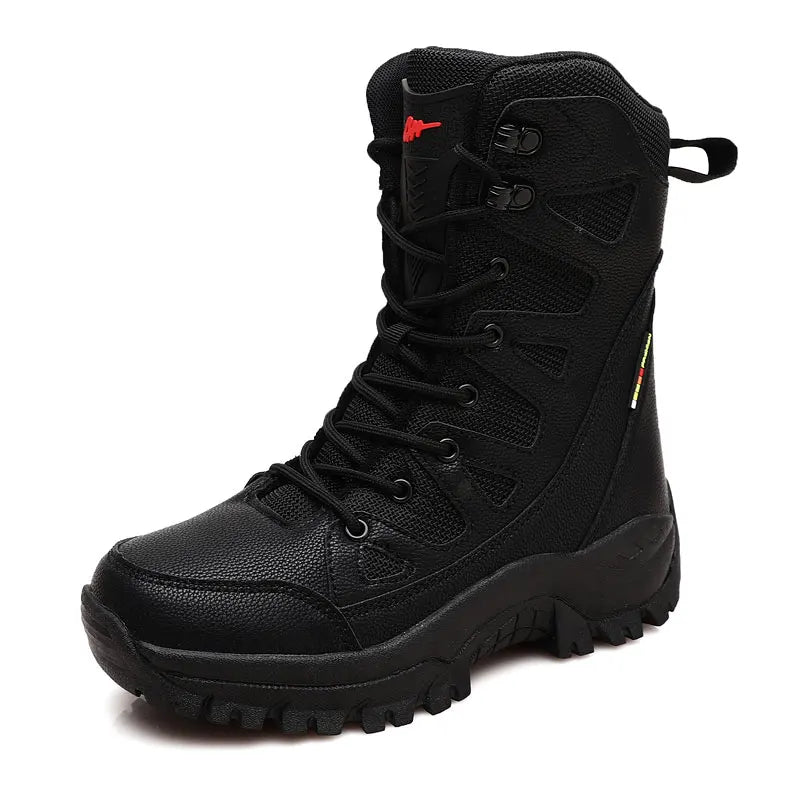 New Style Ultralight Breathable Mesh Canvas Tactical Boots Mens Spring Summer Outdoor Hiking Shoes Army Fan Combat Training