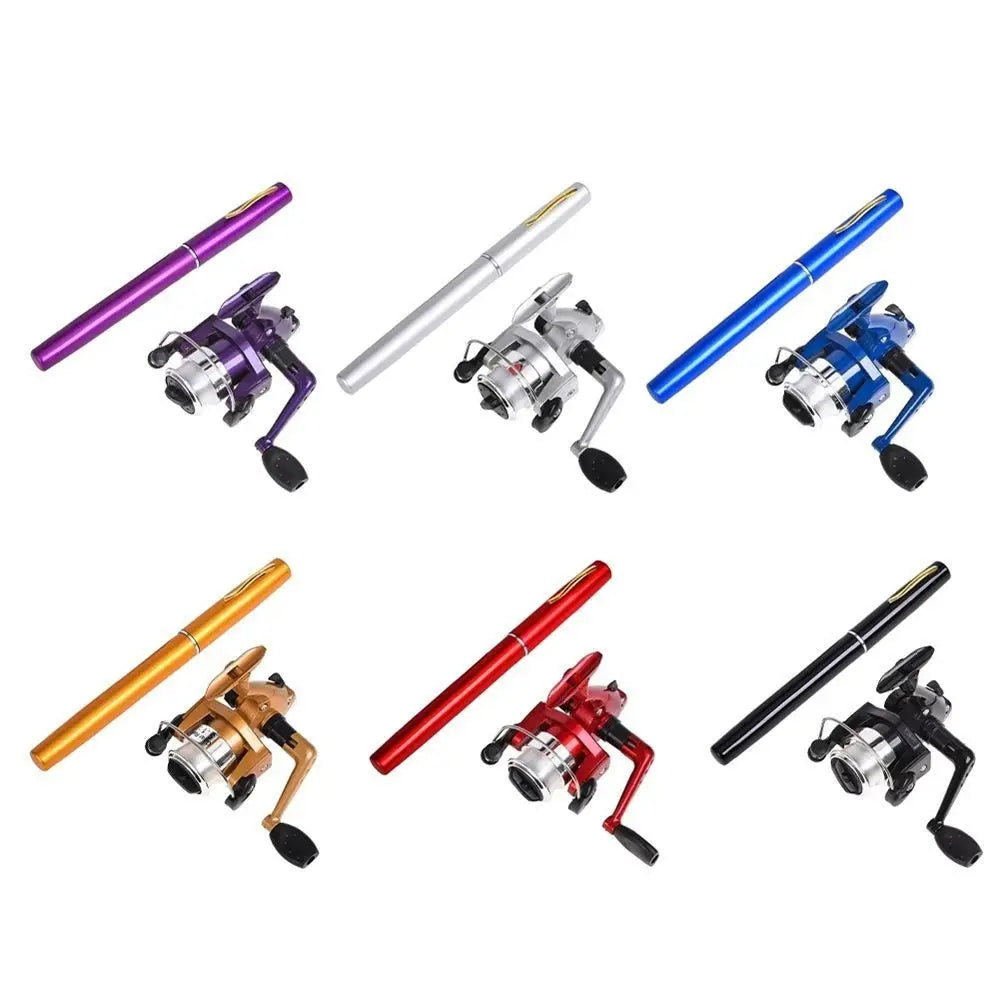 Fishing Supplies Portable Pen Style Fishing Rod Hard Spinning Mini Fishing Pole Ultra Short 1m Fishing Hand Pole River Pond